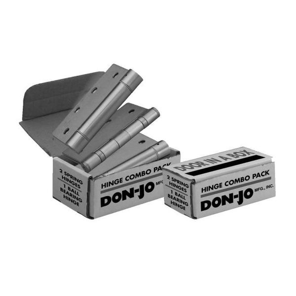 Don-Jo 4-1/2" x 4-1/2" Combo Hinge Pack with One Spring Hinge and Two Ball Bearing Hinges 36PK CP74545651